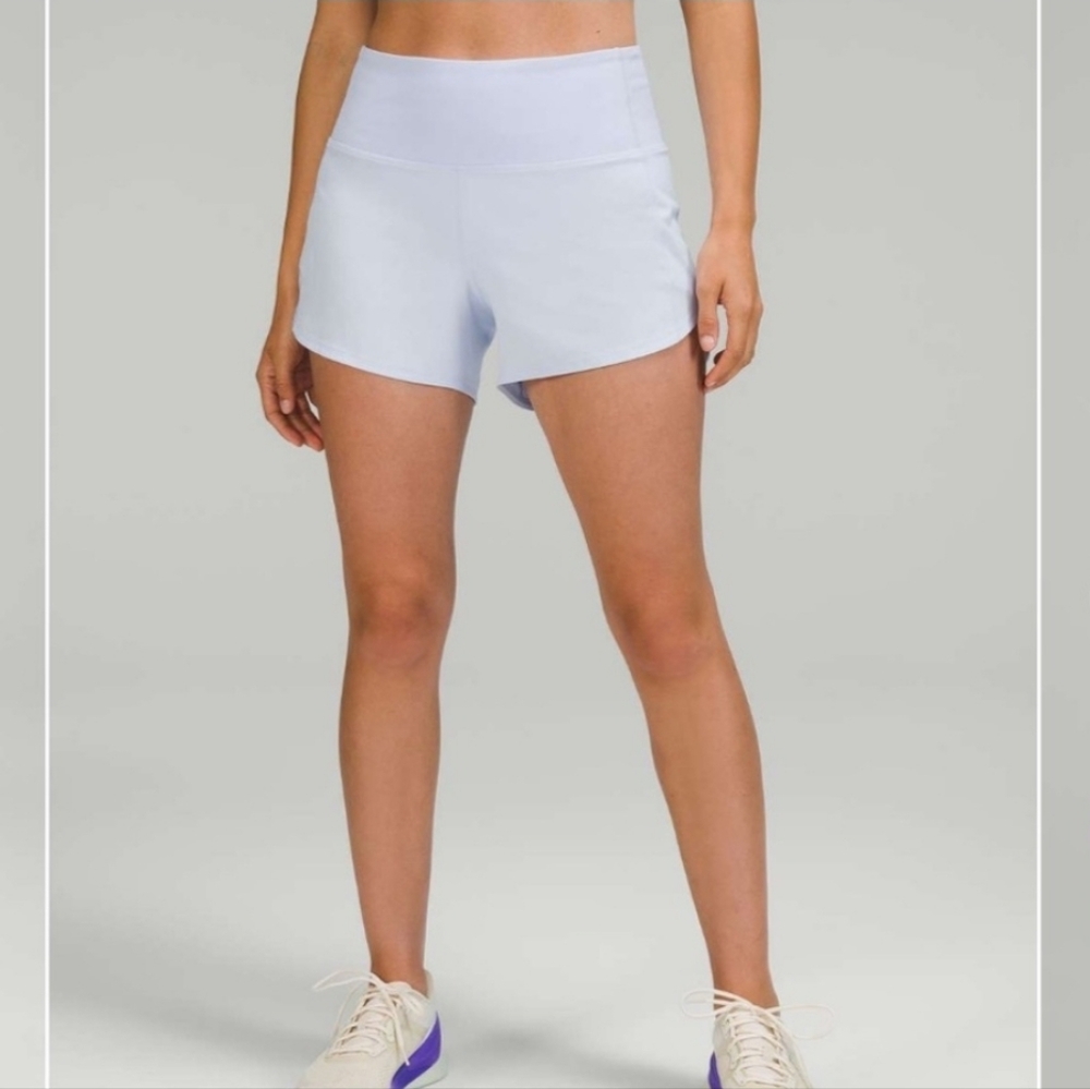 Lululemon Speed Up High-Rise
Lined Short 4" size 12 pastel blue